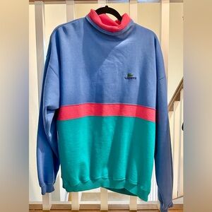 IZOD LACOSTE Retro Turtle Neck Sweatshirt